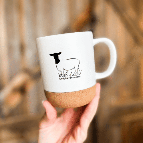 Shepherdess Dorpers Ceramic Mug (w/Lid)